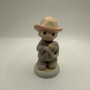 Precious Moments You Set My Heart Ablaze Fire Dept Figurine 320625 Firefighter